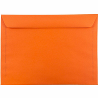 JAM Paper - Enveloppes Colourées pour catalogue de livrets 9 x 12 - Orange recyclé - paquet de 50-Enveloppe orange
