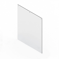 Partition Garde-éternuements suspendu Mark Maker, 32 "L x 48" H, acrylique-Nos protecteurs d'éternuement transparents pour l'hygiène renforcent la distance sociale, tout en aidant à protéger les employés et les clients de première ligne contre la propagation potentielle des germes