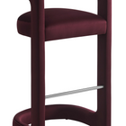 Modway - Winslow Performance Velvet Tabouret de bar - Mûrier-Conception du dos du canon