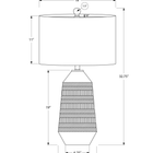 Monarch Specialties - Luminaire - 33 po H Lampe De Table - Abat-Jour Ivoire / Crème - Crème Céramique - Contemporain-Cette lampe d'appoint décorative captivante est fabriquée avec des matériaux de qualité pour être placée en toute confiance sur une table d'appoint ou d'extrémité dans un salon ou un bureau, ou sur votre table de chevet dans votre chambre à coucher comme option d'éclairage élégante