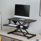 Uplite Élévateur De Bureau Electrique Réglable En Hauteur Ergonomique A Double Moniteur Assis Motorisé-Extremement bien construit - Cadre en acier aluminium, joints uniques en alliage de zinc.