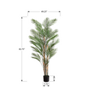 Monarch Specialties - Plante Artificielle - 83 po Heur - Palmier - Mis En Pot - Touche Réelle - Feuilles Vertes - Pot Noir-Cette plante artificielle ne nécessite pas d'éclairage ni d'arrosage particulier, ce qui permet un entretien sans souci et une manière écologique de faire entrer la beauté de l'extérieur à l'intérieur