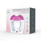 Lomi Rejuvenating Foot Spa Bath - Pink-Easy-to-use single button touch control