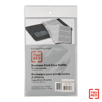 Staples - Recharge pour reliure, 12 feuilles-Recharges pour étui de cartes de visite