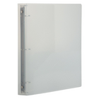 JAM Paper Plastic 3 Ring Binder, 1 Inch, Clear, 5 Pack (751T1clg)-Ring size: 1"