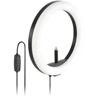 Kensington - L1000 Anneau lumineux bicolore avec support pour webcam-96 LED avec un angle de faisceau de 120 degrés offrent une diffusion maximale de la lumière, une lentille dépolie distribue la lumière uniformément et une luminosité maximale de 930 lumens