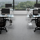 CB Office Vista Mesh Office Chair - Black-Dimensions: 24,02 po (L) x 23,62 po (P) x 39,76 à 44,49 po (H)