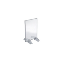 Azar Displays – Porte-affiche vertical/horizontal en acrylique avec support double, 5 x 4 po, transparent, 10/paquet (132729)-Idéal pour les écoles, les entreprises, les maisons et les magasins de détail