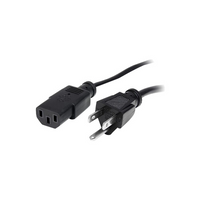 StarTech PXT101143 3' Power Cord-Features NEMA 5-15 Power (North America) Plug and IEC 60320 C13 Power ports for charging your device