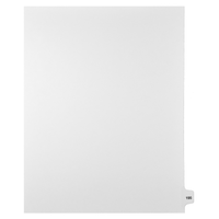 Mark Maker Legal Tabs - Letter Size - White - 1/15th cut - 25 tabs per package - 5 packages Pack - Number 195-White Single Tabs