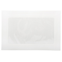 JAM Paper Enveloppes format livret avec fenêtre, 6 x 9 po, blanc, pqt/1000-Taille : 6 x 9 po