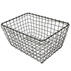 Cathay Importers Rustic Wire Basket, 11.5"W, 3/Pack (EC-10-2315)-Dimensions: 5"H x 11.5"W x 8"D