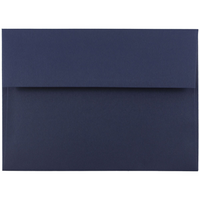 JAM Paper Enveloppes format livret à fermeture gommée, 5 1/4 x 7 1/4 po, bleu marine, 100/pqt-Bleu marine