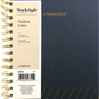 Cambridge Workstyle Notebook - Lined - 8.5"L x 6.75"W - 304 Pages-Stylish gold foil