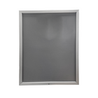 Eddie's - Porte-affiches verrouillable à cadre encliquetable - 22" x 28" - Aluminium argenté - Paquet de 5 (120666-5)-Aluminium