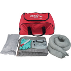 Zenith Safety – Trousses en cas de déversement de véhicules de 10 gallons, universelle, avec sac en nylon-Contenu : 20 tampons absorbants (15 x 17 po), 2 remblais tubulaires (3 x 48 po), 2 coussins absorbants (8 x 18 po), 1 mastic de réparation (4 oz.), 1 paire de gants en nitrile, 2 T-grand (11), 1 paire de lunettes de sécurité à coque (taille unique), 1 sac à déchets (26 x 36 po)