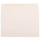 JAM Paper Enveloppes recyclées A10, fini toilé blanc naturel, 250/paquet-Intérieur vierge où écrire un mot personnalisé
