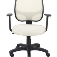 Brassex - Kelvis Chaise de bureau - crème-Petit colis