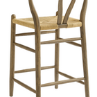 Modway - Amish Tabouret de comptoir - Teck gris usé-Arrivée entièrement assemblée