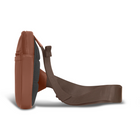 Champs - Onyx Sac Holster Bandoulière en Cuir - Marron-Poche intérieure zippée en maille