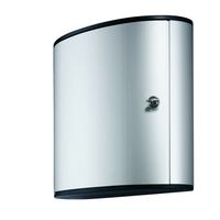 Durable Brushed Aluminum Key Cabinet with Key Lock - 18 Key - Silver-Silver