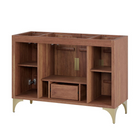 Modway - Daylight 48" Armoire de lavabo compatible avec un seul lavabo (non inclus) - Noyer-Assemblée requise