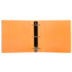 JAM Paper Plastic 3" 3-Ring Binder - Orange -Colour: Orange, Be stylish and organized with colourful binders