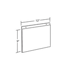 Azar Displays – Porte-affiche horizontal en acrylique à fixation murale, 9 x 12 po, transparent, 10/paquet (162713)-Le cadre est fabriqué en plastique transparent épais de 0,1 po, ce qui permet un visionnement facile