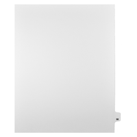 Mark Maker Legal Tabs - Letter Size - White - 1/25th cut - 25 tabs per package - 5 packages Pack - Number 98-White Single Tabs
