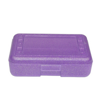 Romanoff Products – Boîte à crayons, violet scintillant, 8 1/2 x 5 1/2 x 2 1/2 po, 10/paquet (ROM60286)-Violet scintillant