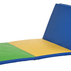 Soozier Folding Gymnastics Tumbling Mat - Exercise Mat with Carrying Handles for Yoga - MMA - Martial Arts - 4' W x 10' L x 2" D-Cartwheel mat perfect for tumbling, exercise programs, pilates, stretching, yoga, martial arts, gymnastics, daycare activities, and more 