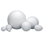 Hygloss HYG51103 Boule de polystyrène blanche, 3", paquet de 24-Embellissez tous les ornements de boule de polystyrène avec de la dentelle, du papier velours, des paillettes et d'autres fournitures d'artisanat
