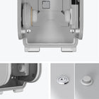 Kimberly-Clark - Distributeur de 2 rouleaux verticaux de papier hygienique en rouleau standard ICON, plaque marbre chaud-Entretien facile grâce à un choix de verrous à clé ou à bouton-poussoir qui peuvent être placés de chaque côté du distributeur.