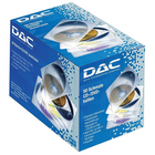 DAC Boîtiers pour CD/DVD simples Slimline MP-157 en paquets emballés, paq./50-Plastique transparent