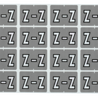 Pendaflex Étiquettes de classement à onglet gris A–Z – W – Paquet de 240-Compatibles avec les étiquettes de la série Datafile L8701