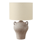 Monarch Specialties - Luminaire - 22 po H Lampe De Table - Céramique Beige - Abat-Jour Beige - Transitionnel-Cette lampe de table de 22 pouces de haut est dotée d'une base en céramique beige marbrée en forme de cruche ancienne, associée à un abat-jour contemporain en tissu beige, pour un ajout élégant à tout décor de salon, de chambre à coucher ou de bureau à domicile
