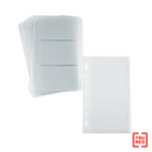 Staples Binder Refill - 12 Sheets-12 sheets with 6 slots each (3 per side)