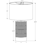 Monarch Specialties - Luminaire - 24 po H Lampe De Table - Résine Noire - Abat-Jour Ivoire / Crème - Contemporain-Avec un cordon de 6 pieds de long, placez cet accessoire décoratif sur une table d'appoint ou latérale dans votre salon ou votre bureau à domicile, ou sur votre table de chevet pour un style moderne dans votre chambre à coucher