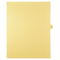 Markmaker - 25 tabs/PQT, 5 PQT/Boite, Intercalaires imprimes Legal, Chamois, 1/15th coupe| format lettre, sans trous, Numero 172-Intercalaires imprimes Legal