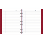 Blueline MiracleBind Hardcover Notebook, 9" x 7", Red Lizard-Like, 150 Pages-150 ruled micro-perforated MiracleBind pages with margin