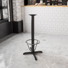 Flash Furniture Base en X de table de restaurant de 23,5 x 29,5 po Pied central de 3 po de diamètre à hauteur du bar-Base de table de restaurant