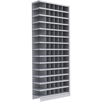 Metalware – Étagère enclenchable RK908, 15 tablettes, 36 x 12 x 88 (po), gris pâle-Système de tablettes ajustables offrant un espace de rangement solide, mais économique qui convient à vos besoins