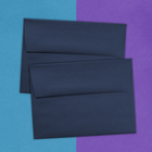 JAM Paper A7 Invitation Envelopes, 5.25 x 7.25, Navy Blue, 100 Pack (LEBA717g)-Closure: Gum