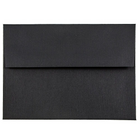 JAM Paper Enveloppes en lin format livret avec fermeture gommée, 4 3/4 x 6 1/2 po, noir, 100/paquet-Noir