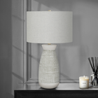 Monarch Specialties - Luminaire - 27 po H Lampe De Table - Céramique Gris - Abat-Jour Gris - Contemporain-Cette lampe est dotée d'un interrupteur rotatif à 3 voies contenant une seule ampoule (non incluse) pour une puissance maximale de 100W/120V, vous permettant de personnaliser l'ambiance d'éclairage de votre espace