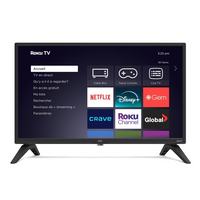 ESI 24" HD LED Smart Roku TV-23.6” screen (measured diagonally) with 16:9 aspect ratio