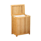 Ocean Star – Panier à linge en bambou style spa, BRH1248-Le panier à linge est fourni avec une doublure en toile et deux tiges en métal