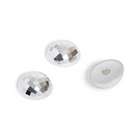 U Brands - Aimants en forme de boules disco pour casiers - Lot de 3 - Argenté-Aimant robuste compatible avec la plupart des surfaces magnétiques