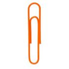 JAM Paper – Trombones géants, orange, 6 paquets de 75, total de 450 (42186871g)-Métal