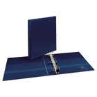 Avery® - Reliure robuste à anneaux en D à pression simple, 3 po, bleu marine-Les anneaux en D retiennent 50 % de plus que les anneaux ronds de la m&ecirc;me taille  